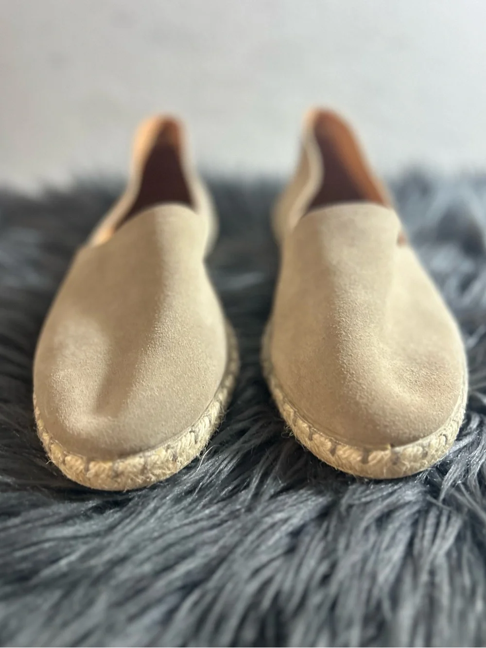 VERBENAS Carmen Taupe Women’s Beige Espadrille Flats Size EU42
